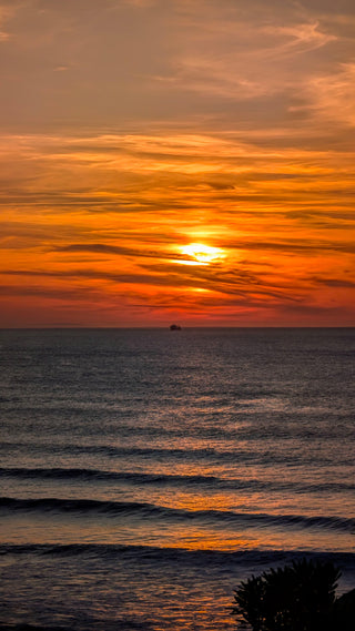 atardecer mar cantabrico sol mar vino